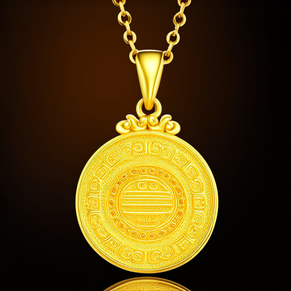 8克黄金吊坠图片