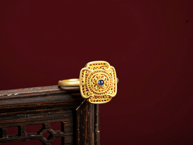 古法黄金戒指图片大全