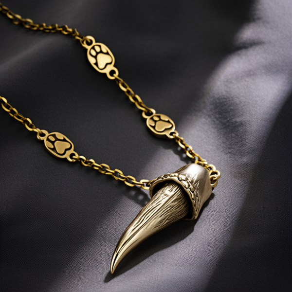 黄金狼牙吊坠图片大全 黄金狼牙吊坠图片大全